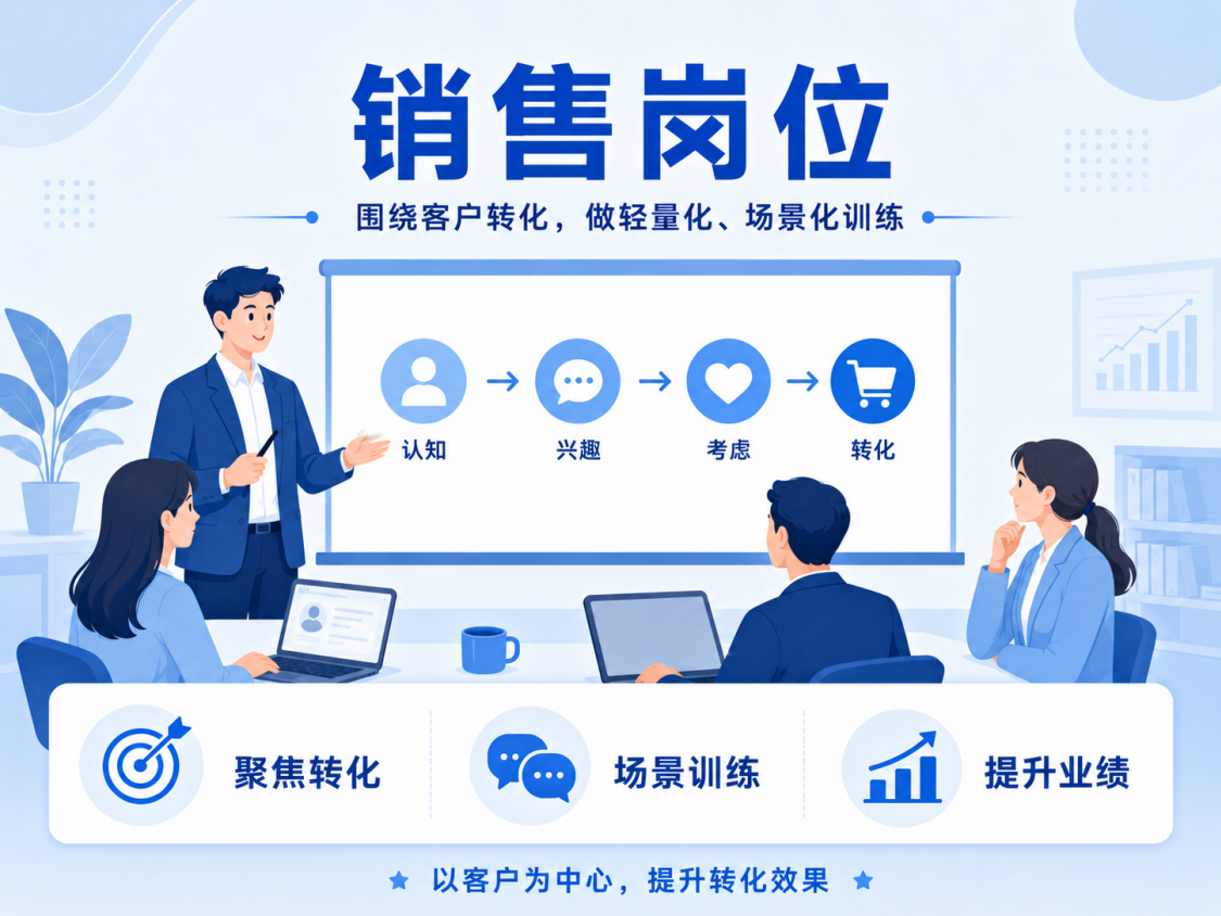 销售岗培训图